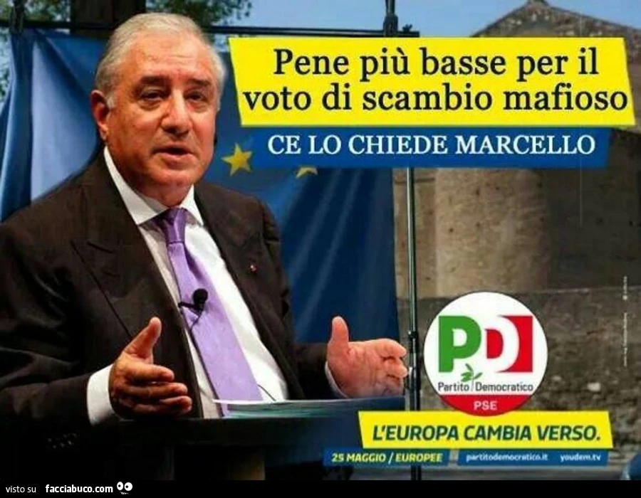 Pene più basse per il voto di scambio mafioso. Ce lo chiede Marcello