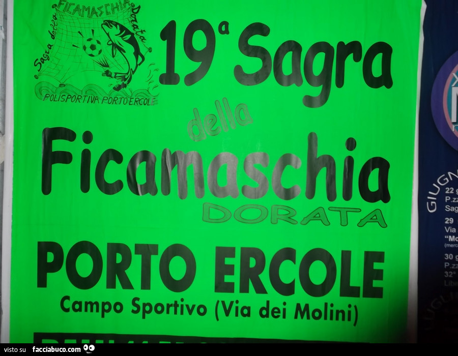 19° Sagra Ficamaschia. Porto Ercole