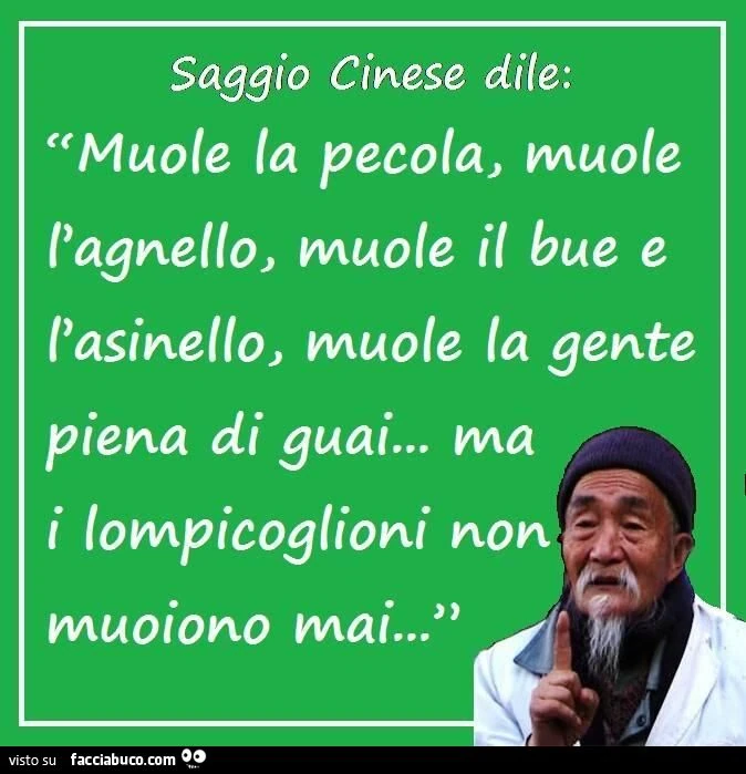 Ma i lompicoglioni non muoiono mai