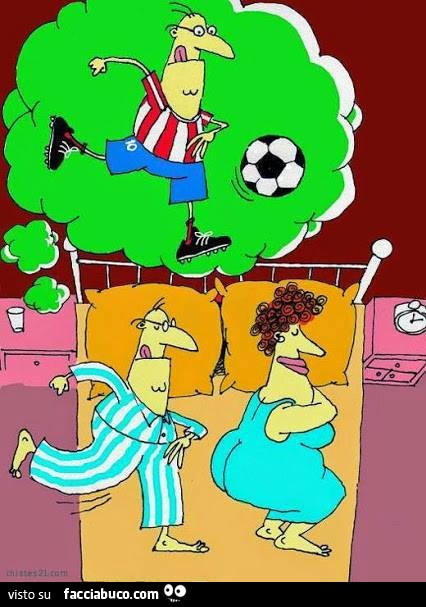 Sogna di dare un calcio al pallone