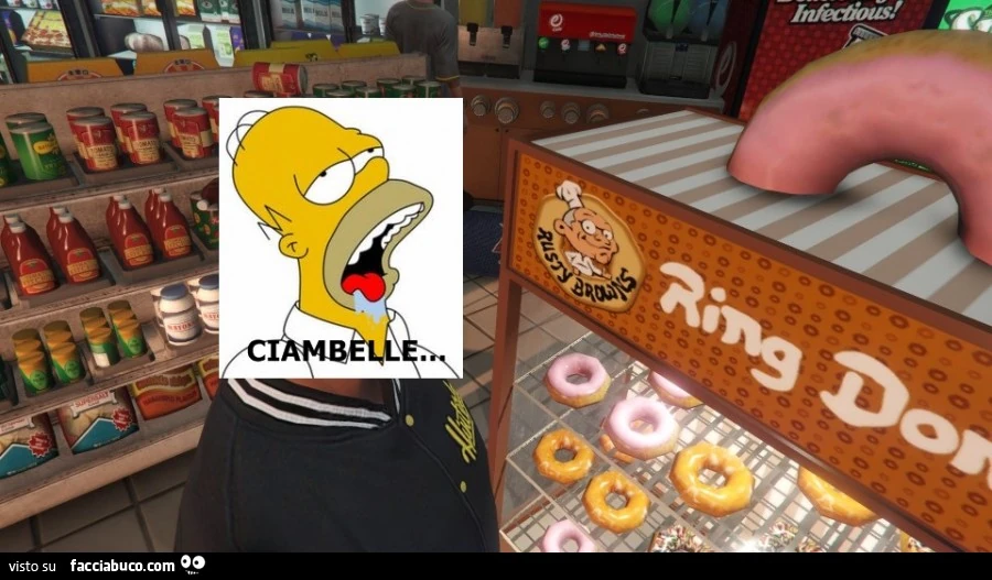 Ciambelle Homer Simpson Facciabuco ciambelle-homer-simpson-facciabuco