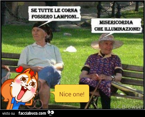 Se tutte le corna fossero lampioni, misericordia che illuminazione