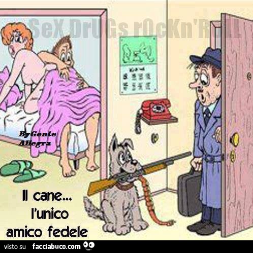 Il cane l'unico amico fedele