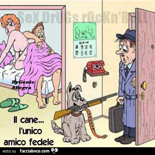 Il cane l'unico amico fedele