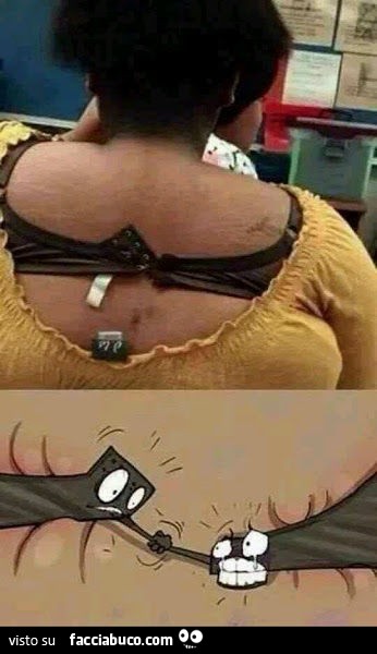 Il reggiseno si sta per slacciare