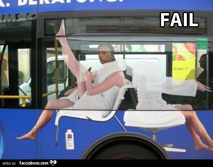 epic fail sull'autobus