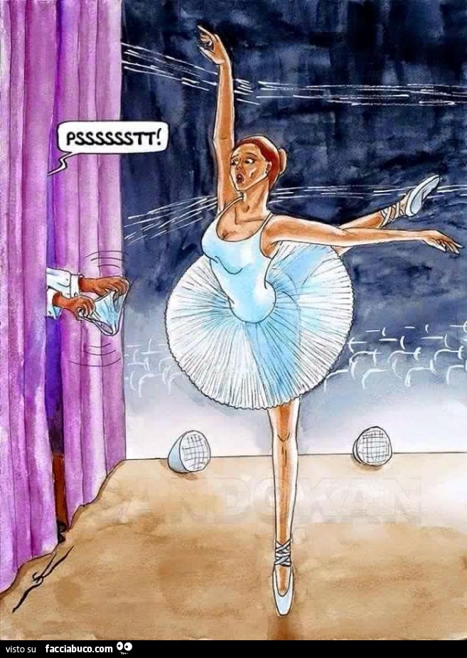 La ballerina è senza mutandine