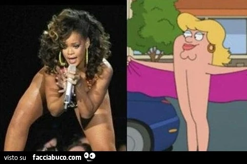 Rihanna somiglianza con Peter Griffin