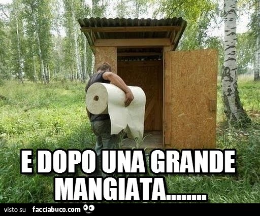 E dopo una grande mangiata