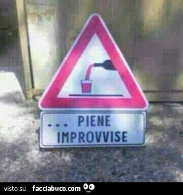 Piene improvvise. Pericolo riempimento bicchiere vino