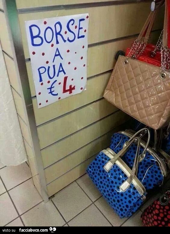 Borse a pua € 4