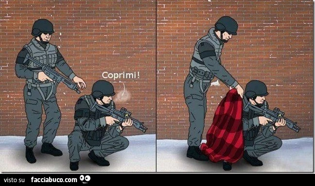 Tra corpi speciali: coprimi!