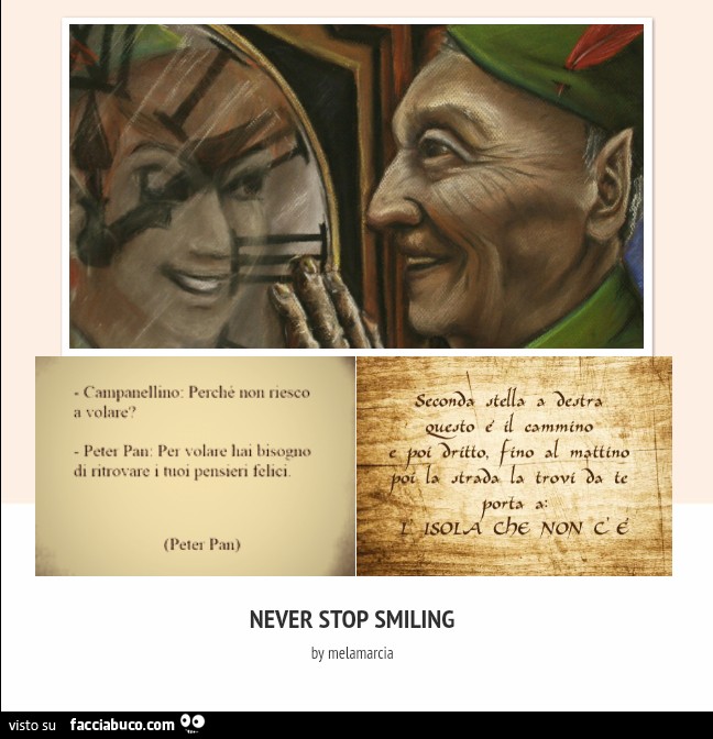 Perchè non riesco a volare? Per volare hai bisogno di ritrovare i tuoi pensieri felici. Never stop smiling