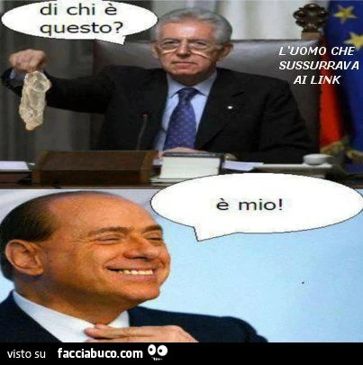 monti di chi è questo? berlusconi risponde è mio