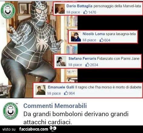 Uomo ragno ciccione