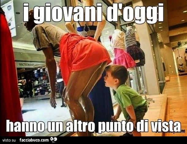 I giovani d'oggi hanno un altro punto di vista