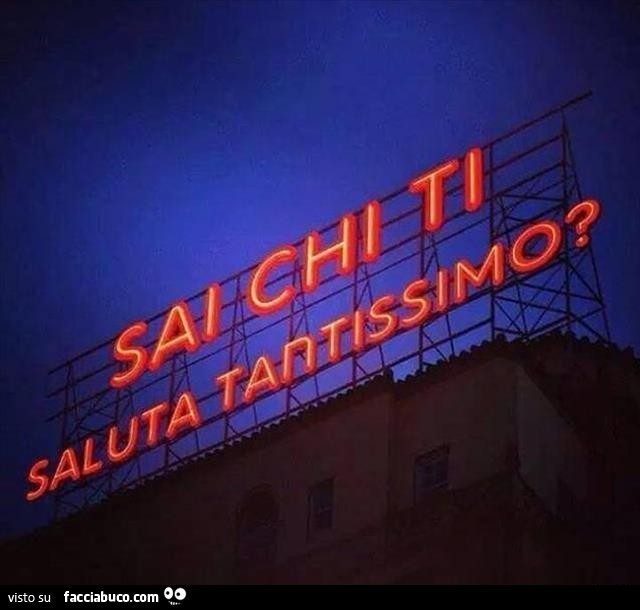 MOTEL: Sai chi ti saluta tantissimo?