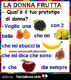 La donna frutta