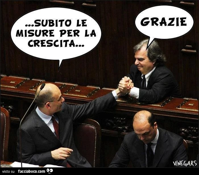 Subito le misure per la crescita! Grazie