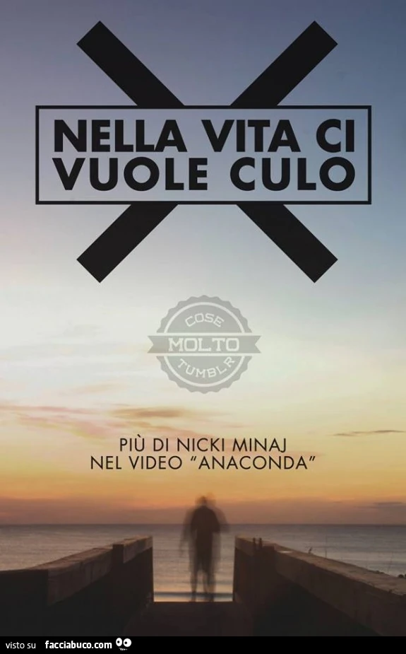 Nella vita ci vuole culo