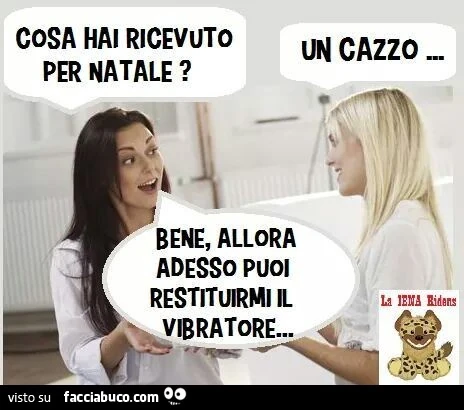 Cosa hai ricevuto per Natale? Un cazzo&hellip; Bene, allora adesso puoi restituirmi il vibratore
