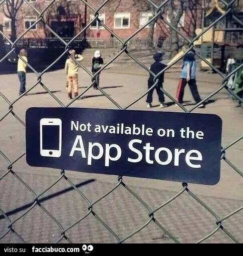 giocare al parco, non disponibile negli app store