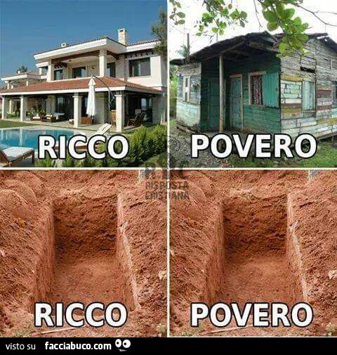 Differenza tra ricco e povero