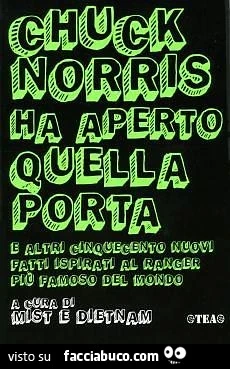 Chuck Norris ha aperto quella porta