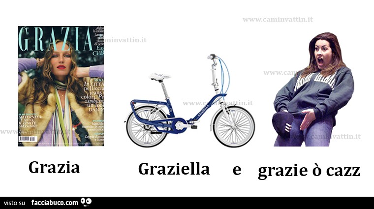 Grazia, Graziella e grazie ò cazz