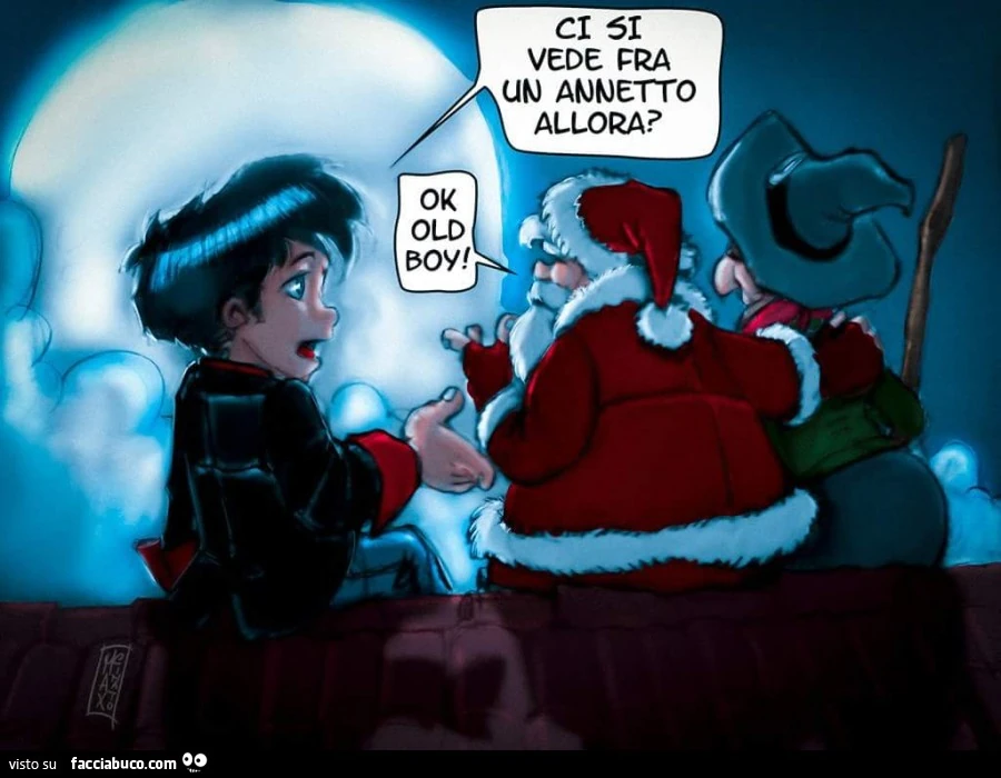 Ci si vede fra un annetto allora? Ok old boy