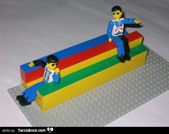 illusione ottica con i lego