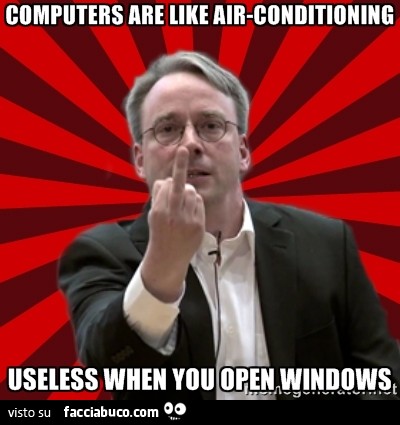 I computer sono inutili come l'aria condizionata quando apri le finestre