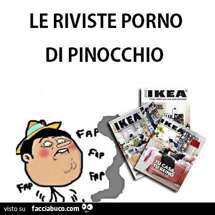 Le riviste porno di Pinocchio