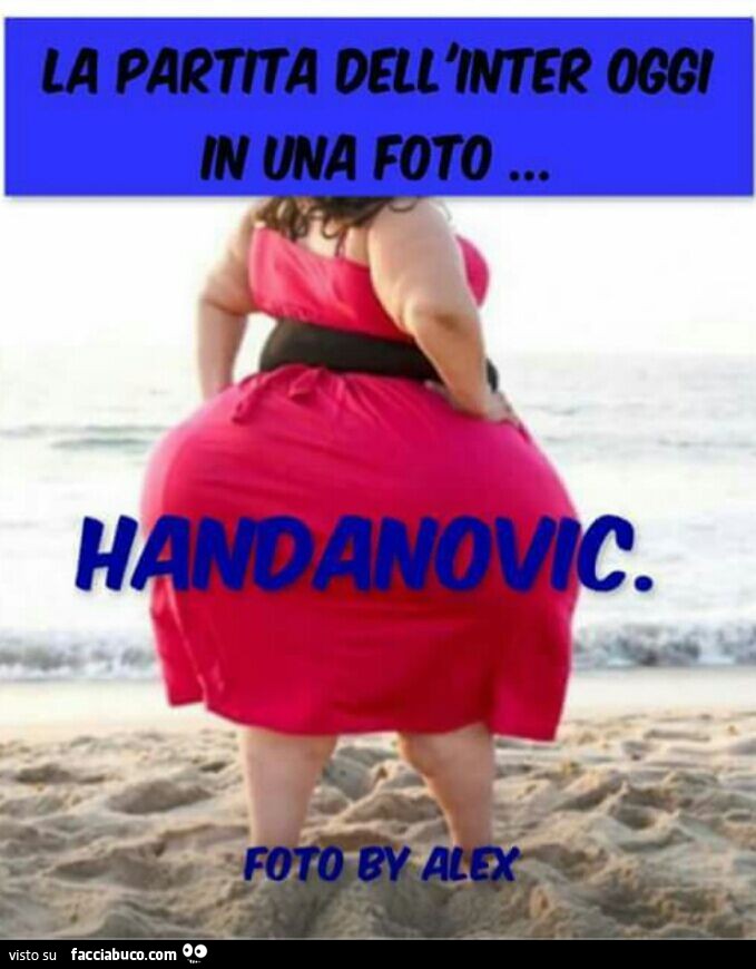 La partita dell'inter oggi in una foto. Handanovic