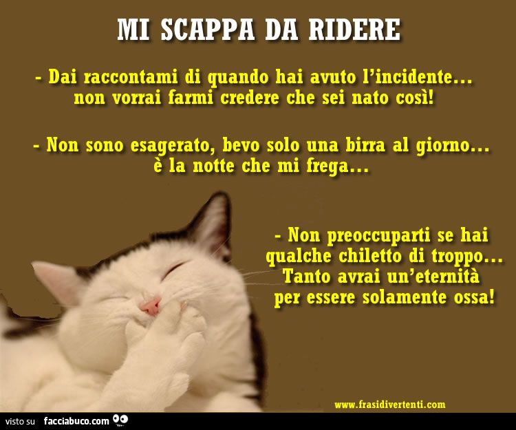 Mi scappa da ridere