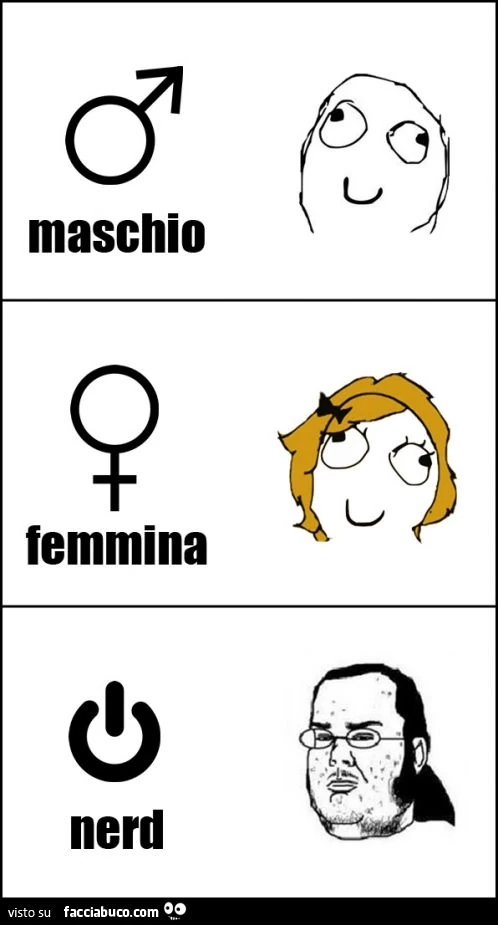 maschio femmina nerd