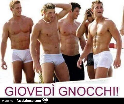 Giovedì gnocchi