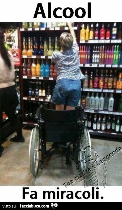 Alcool, fa miracoli