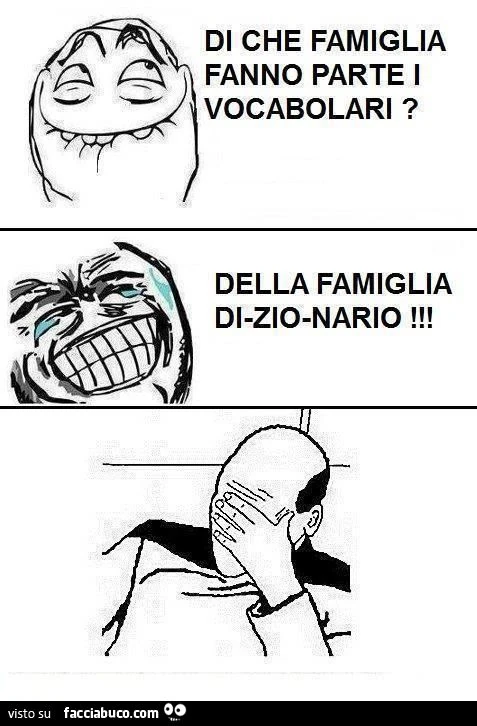 Di che famiglia fanno parte i vocabolari?