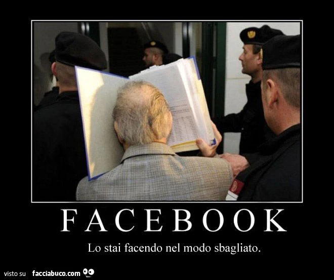 Facebook. Lo stai facendo nel modo sbagliato