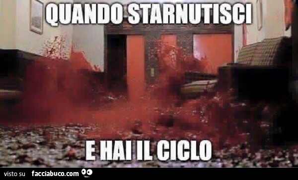 Quando starnutisci e hai il ciclo. Shining