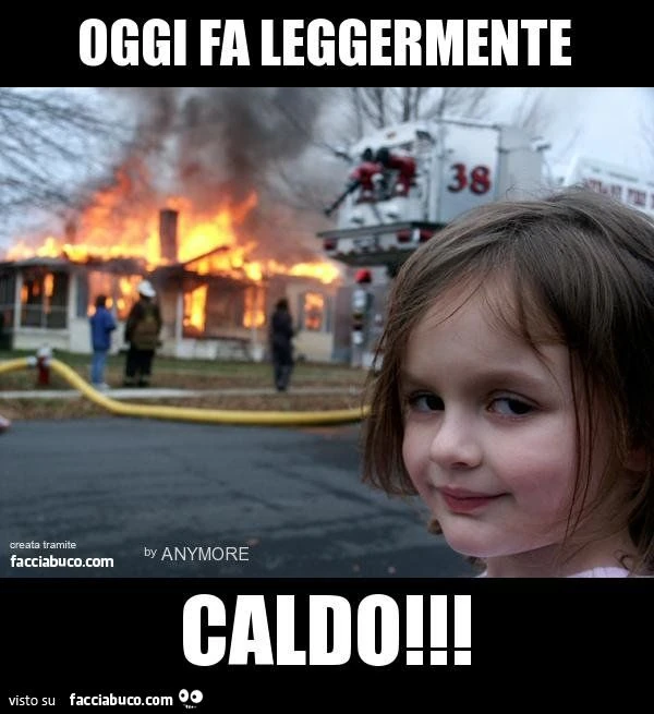 oggi fa leggermente caldo!!!