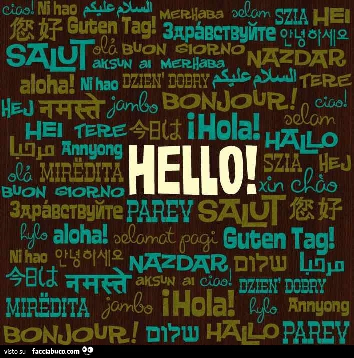 Hello! Il saluto in tutte le lingue