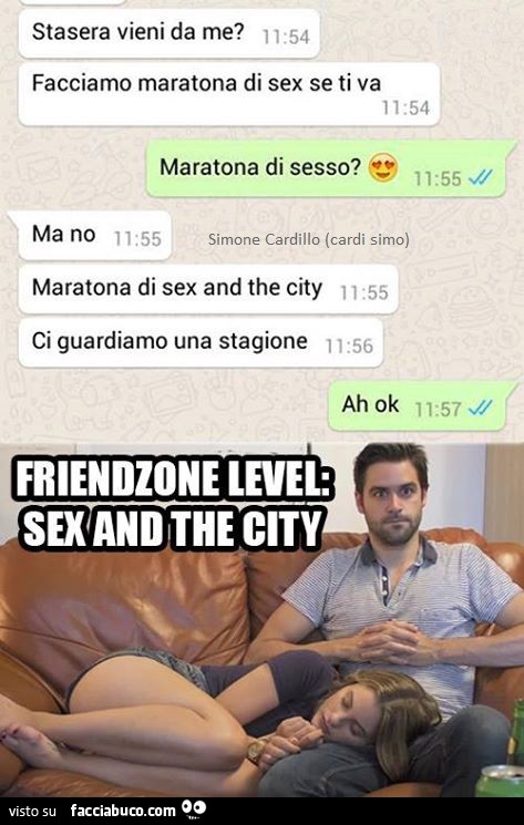 Friendzone level: sex and the city