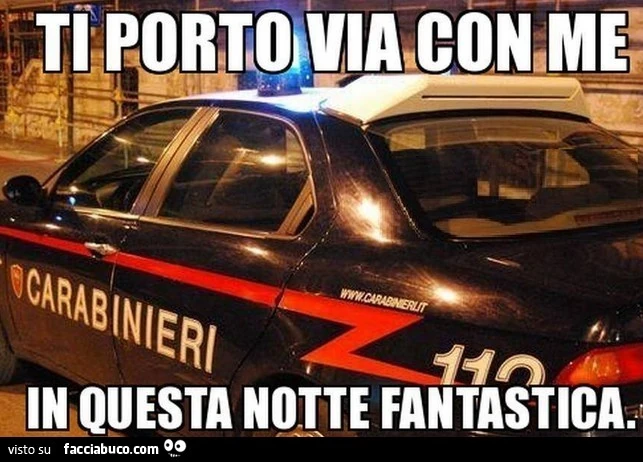 Ti porto via con me. In questa notte fantastica