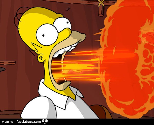 Rutto di fuoco Homer Simpson