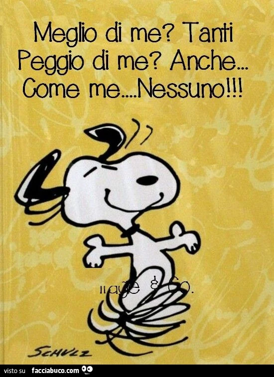 Meglio di me? Tanti peggio di me? Anche me&hellip; nessuno