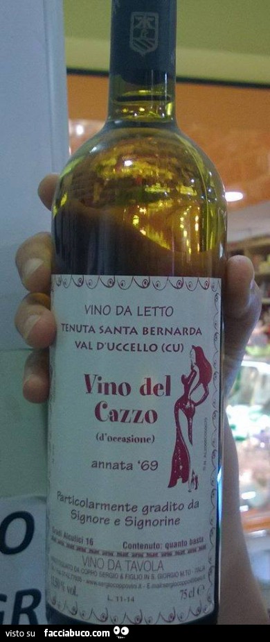 Vino del cazzo
