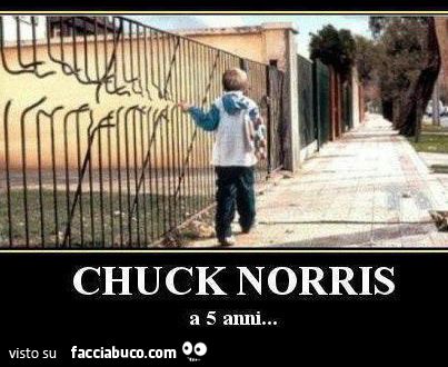 Chuck Norris a 5 anni