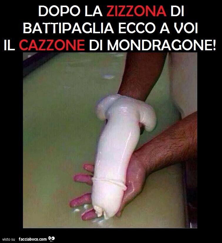 Dopo la zizzona di Battipaglia ecco a voi il cazzone di mondragone